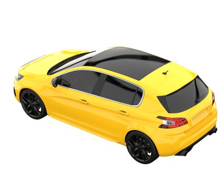 Modern car isolated on transparent background. 3d rendering - illustration png