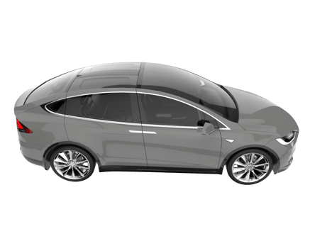 Modern car isolated on transparent background. 3d rendering - illustration png
