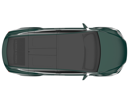Modern car isolated on transparent background. 3d rendering - illustration png
