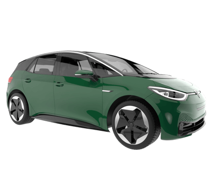 Modern car isolated on transparent background. 3d rendering - illustration png