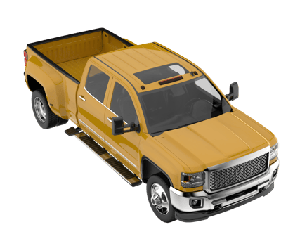Pickup truck isolated on transparent background. 3d rendering - illustration png