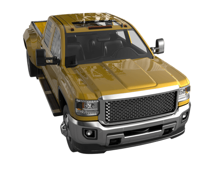Pickup truck isolated on transparent background. 3d rendering - illustration png