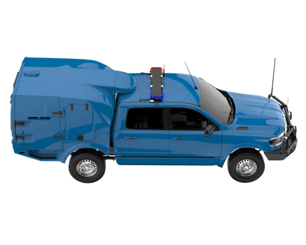 Pickup truck isolated on transparent background. 3d rendering - illustration png