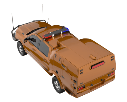 Pickup truck isolated on transparent background. 3d rendering - illustration png