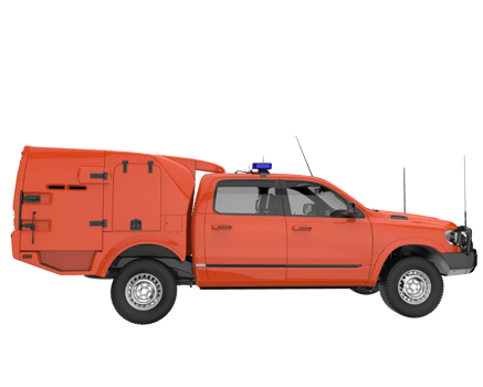Pickup truck isolated on transparent background. 3d rendering - illustration png