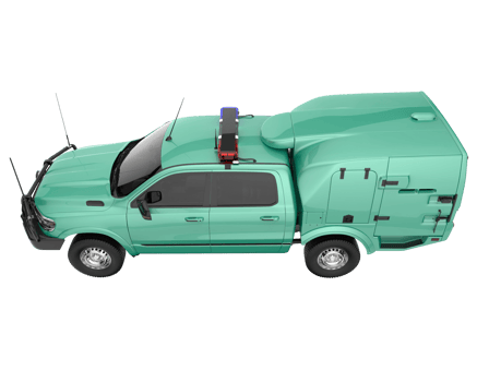 Pickup truck isolated on transparent background. 3d rendering - illustration png