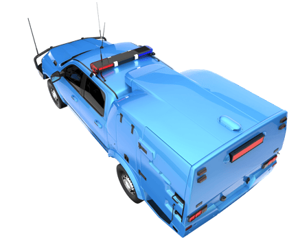 Pickup truck isolated on transparent background. 3d rendering - illustration png