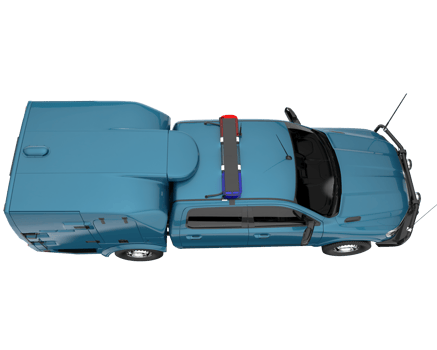 Pickup truck isolated on transparent background. 3d rendering - illustration png