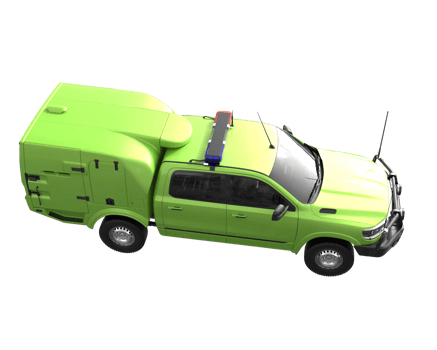 Pickup truck isolated on transparent background. 3d rendering - illustration png