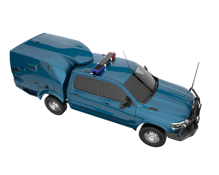 Pickup truck isolated on transparent background. 3d rendering - illustration png