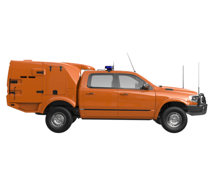 Pickup truck isolated on transparent background. 3d rendering - illustration png