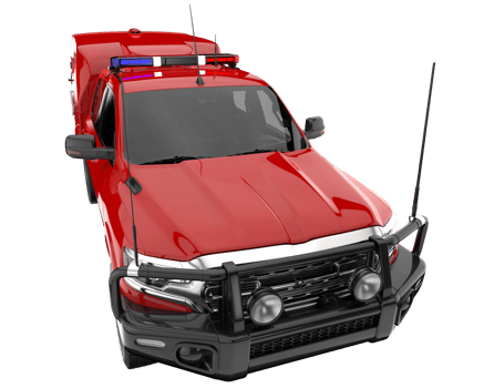 Pickup truck isolated on transparent background. 3d rendering - illustration png