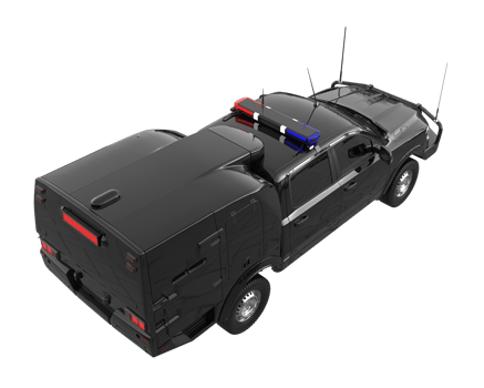 Pickup truck isolated on transparent background. 3d rendering - illustration png