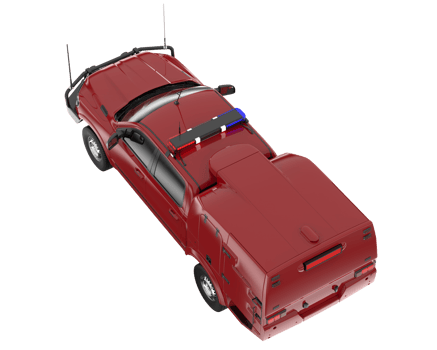 Pickup truck isolated on transparent background. 3d rendering - illustration png