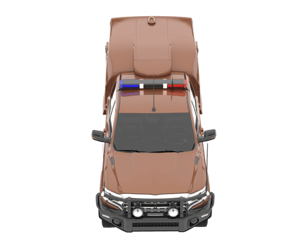 Pickup truck isolated on transparent background. 3d rendering - illustration png
