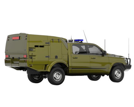 Pickup truck isolated on transparent background. 3d rendering - illustration png