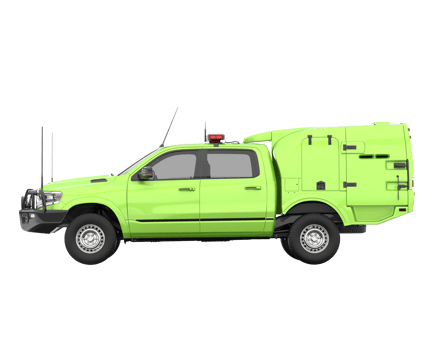 Pickup truck isolated on transparent background. 3d rendering - illustration png