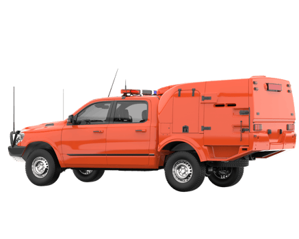 Pickup truck isolated on transparent background. 3d rendering - illustration png