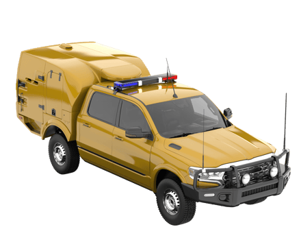 Pickup truck isolated on transparent background. 3d rendering - illustration png