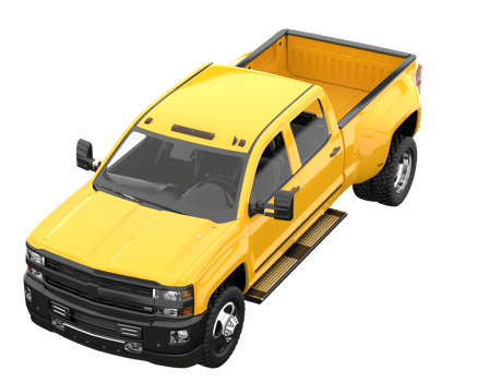 Pickup truck isolated on transparent background. 3d rendering - illustration png