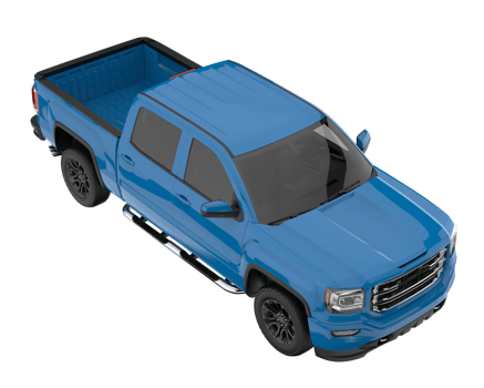 Pickup truck isolated on transparent background. 3d rendering - illustration png