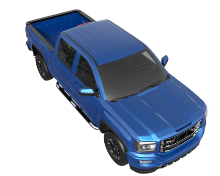 Pickup truck isolated on transparent background. 3d rendering - illustration png