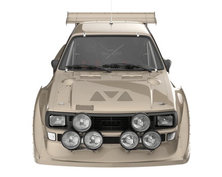 Race car isolated on transparent background. 3d rendering - illustration png