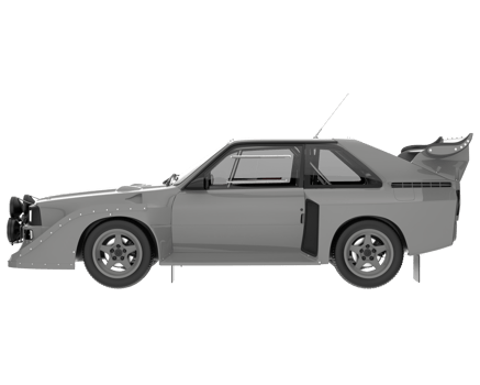 Race car isolated on transparent background. 3d rendering - illustration png