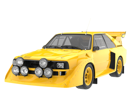 Race car isolated on transparent background. 3d rendering - illustration png