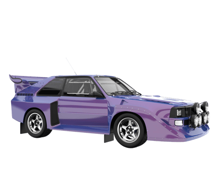 Race car isolated on transparent background. 3d rendering - illustration png