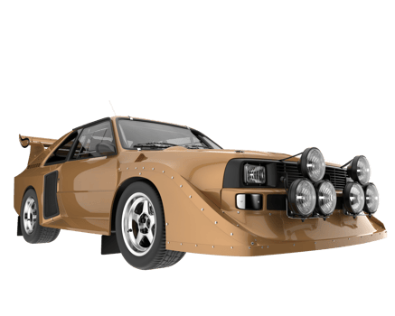 Race car isolated on transparent background. 3d rendering - illustration png