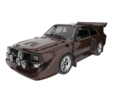 Race car isolated on transparent background. 3d rendering - illustration png