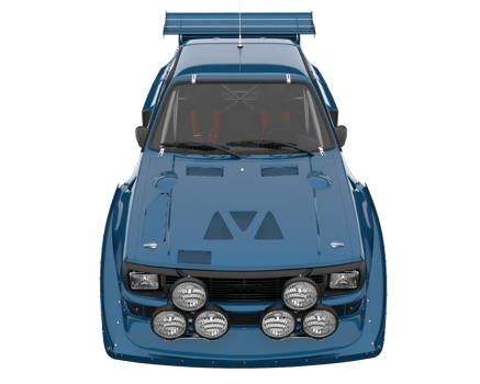 Race car isolated on transparent background. 3d rendering - illustration png