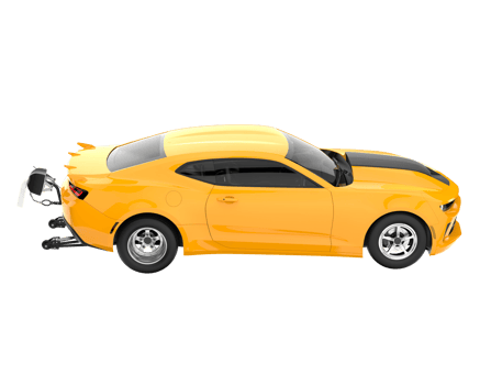 Race car isolated on transparent background. 3d rendering - illustration png