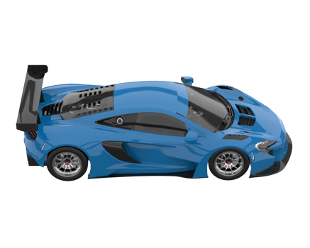Race car isolated on transparent background. 3d rendering - illustration png