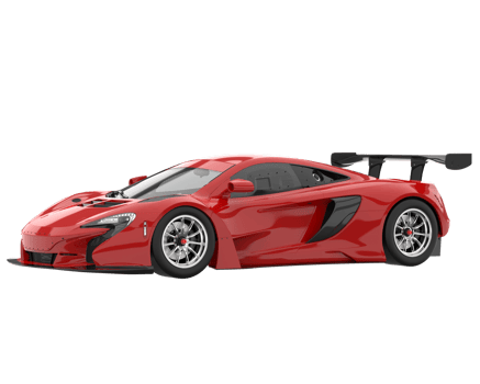 Race car isolated on transparent background. 3d rendering - illustration png