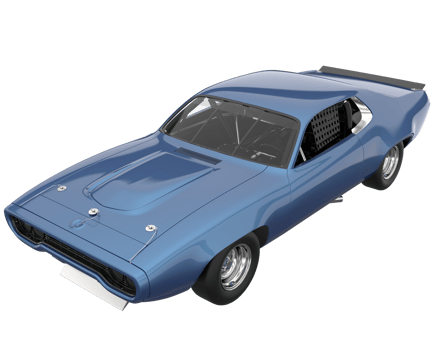 Race car isolated on transparent background. 3d rendering - illustration png