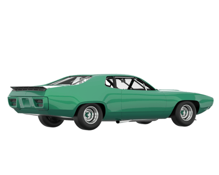 Race car isolated on transparent background. 3d rendering - illustration png