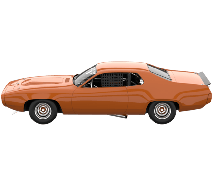 Race car isolated on transparent background. 3d rendering - illustration png