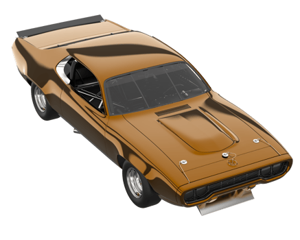 Race car isolated on transparent background. 3d rendering - illustration png