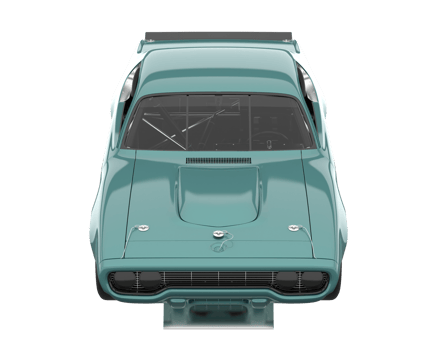 Race car isolated on transparent background. 3d rendering - illustration png