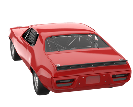 Race car isolated on transparent background. 3d rendering - illustration png