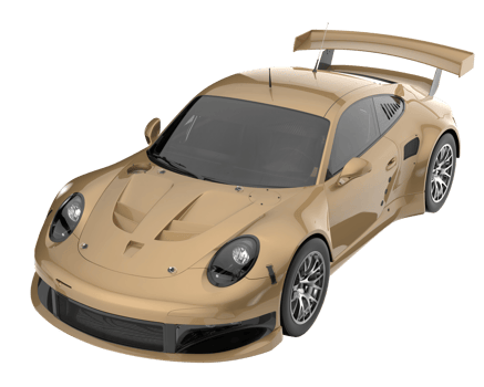 Race car isolated on transparent background. 3d rendering - illustration png