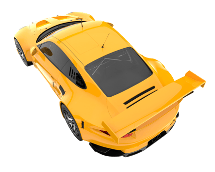 Race car isolated on transparent background. 3d rendering - illustration png