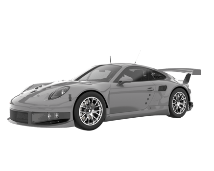 Race car isolated on transparent background. 3d rendering - illustration png