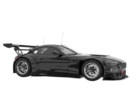 Race car isolated on transparent background. 3d rendering - illustration png