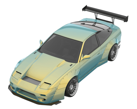 Realistic SUV isolated on transparent background. 3d rendering - illustration png