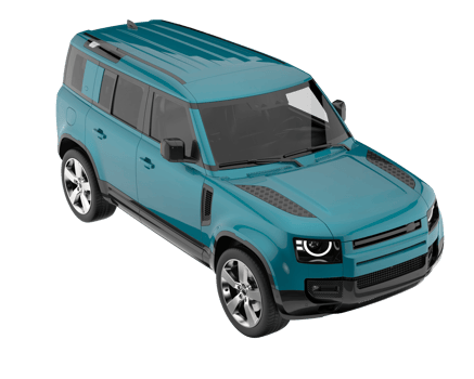 Realistic SUV isolated on transparent background. 3d rendering - illustration png