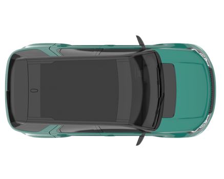 Realistic SUV isolated on transparent background. 3d rendering - illustration png