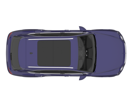 Realistic SUV isolated on transparent background. 3d rendering - illustration png